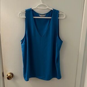 Nine West Vibrant Blue V-Neck Tank Top
